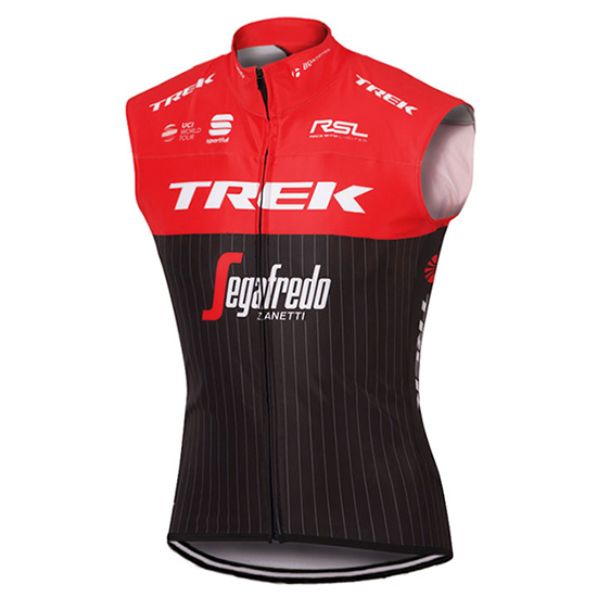 Gilet antivento Trek Segafredo 2017 rosso e